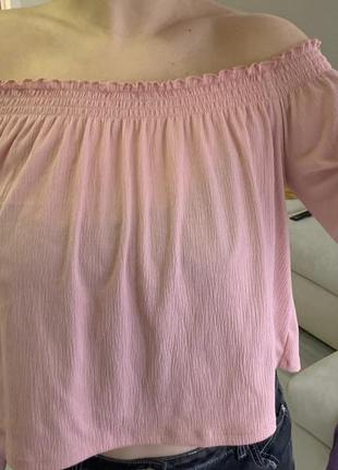 Розовая блуза разлетайка