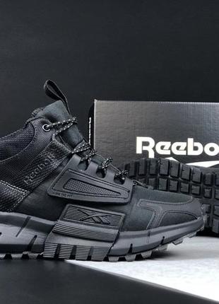 Зимние мужские высокие кроссовки с мехом в стиле reebok zig kinetica 🆕 зимние рибок7 фото