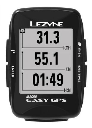 Gps комп'ютер lezyne macro easy gps (1052-4712806 003029)2 фото