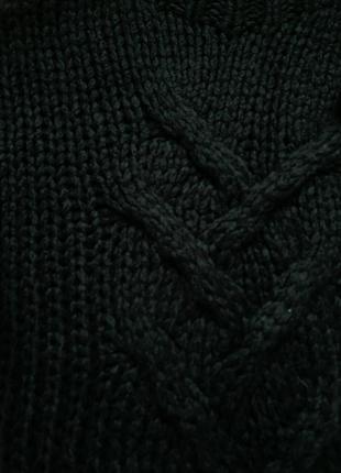 Теплый свитер крупной вязки7 фото