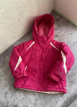 Куртка для девочки columbia детская куртка розовая зимняя малиновая 98-104 размер 3-4 года2 фото