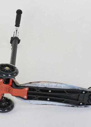 Дитячий триколісний самокат 779-1311 maxi "best scooter", колеса pu, свет, трубка керма алюмінієва4 фото