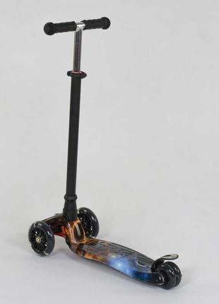 Дитячий триколісний самокат 779-1311 maxi "best scooter", колеса pu, свет, трубка керма алюмінієва2 фото
