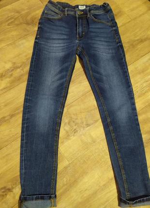 Прикольные джинсы denim (straight fit) 13-14 лет