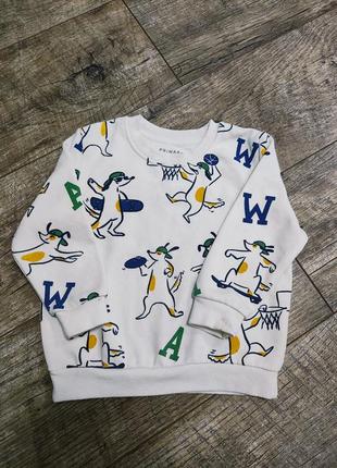 Свитшот, свитер, кофта утепленная, primark, р. 92, 2 года