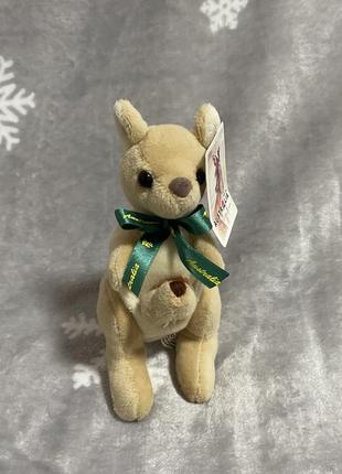 Милая мягкая игрушка австралийский кенгуру с малышком australia винтаж1 фото