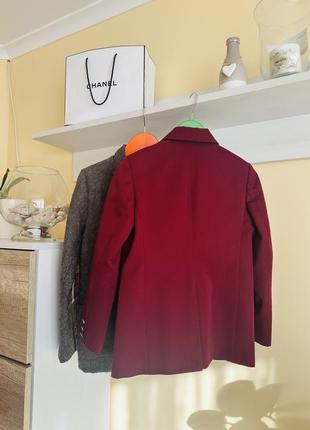 Стильный бордовый пиджак 🔥4 фото