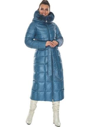 Жіноча повсякденна курточка в аквамариновому кольорі модель 59485