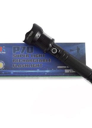Потужний ліхтарик акумуляторний тактичний x-balog bl-x92-p70 із зарядкою від usb, тактичний ліхтар4 фото