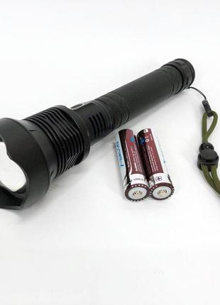 Мощный фонарик аккумуляторный тактический x-balog bl-x92-p70 с зарядкой от usb, тактичный фонарь10 фото