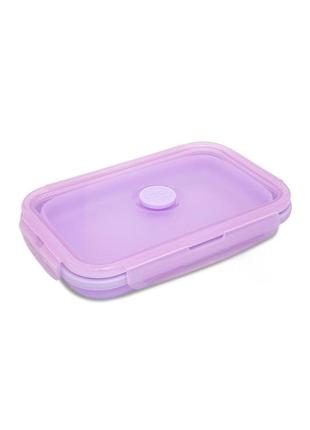 Ланчбокс coolpack pastel powder purple силіконовий 800 мл (z12648)2 фото