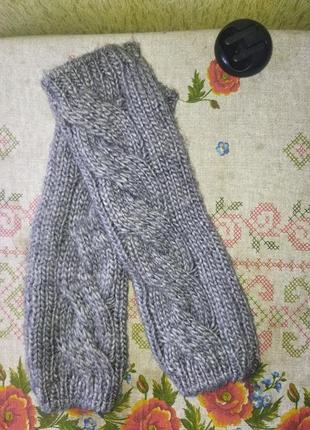 Длинные перчатки без пальцев