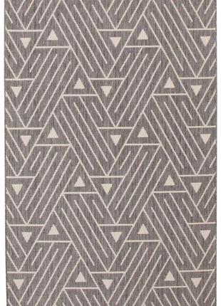 Ковер безворсовый на резиновой основе dakaria karat flex run 19648/811 0.80x1.50 м темно серый