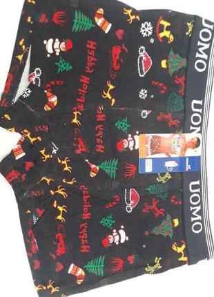 Подростковые новогодние боксерки