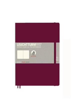 Блокнот leuchtturm1917 composition (b5), мягкая обложка, винный, чистые листы (359674)