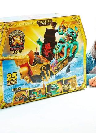 Набір treasure x затонулий корабель зі скарбами treasure x sunken gold treasure ship 25 рівнів 415797 фото