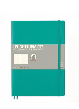 Блокнот leuchtturm1917 composition (b5), мягкая обложка, изумрудный, чистые листы (355293)