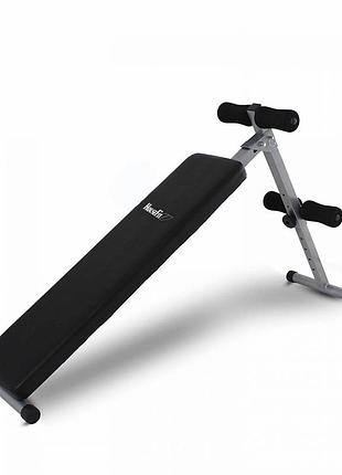 Скамья для пресса и гиперэкстензии прямая housefit hg 2071 для дома и спортзала с нагрузкой до 100 кг лучшая