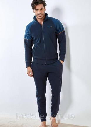 Пижама мужская комплект: олимпийка и брюки enrico coveri ea2048