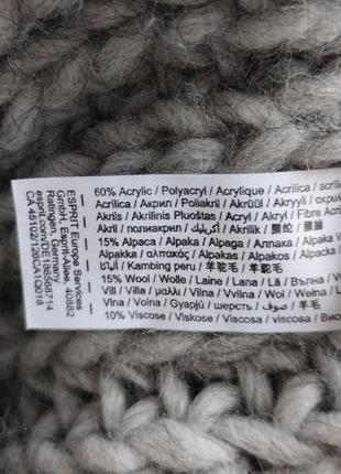 Шикарный снуд очень крупная  вязка шарф8 фото