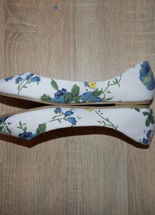 Балетки ballerinas printed floral shoes4 фото