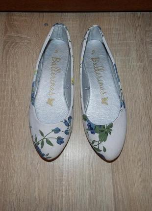 Балетки ballerinas printed floral shoes2 фото