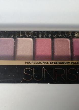 Палетка тіней для повік eveline eyeshadow professional palette, 9.6 г, №01 sunrise2 фото