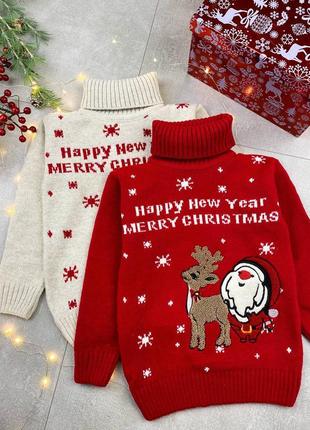 Детские новогодние свитера🎄🎅🏻🎁