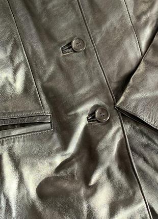 Кожаный блейзер, удлиненный пиджак от laura ashley8 фото