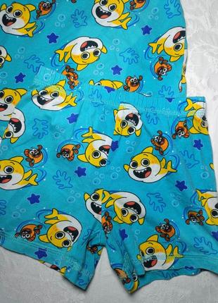 Крутой набор на мальчика 2-3 года. комплект шорты и футболка. набор шорты и футболка в акулах2 фото
