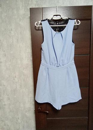 Брендовый новый красивый комбинезон с ажурной вставкой р.12.