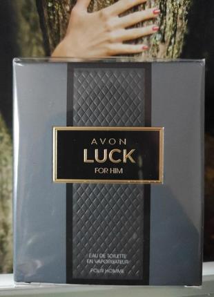 Туалетная вода для мужчин luck avon 75 ml1 фото