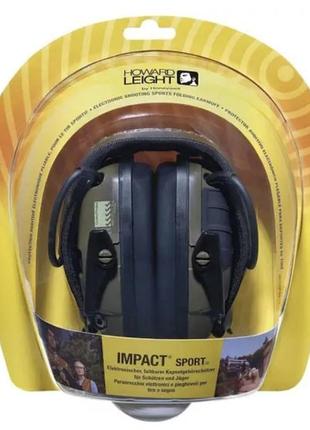 Оригінал! активні навушники  howard leight impact sport green (підходять до касок з вухами!)