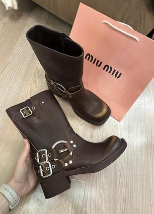 Черевики ботинки miumiu