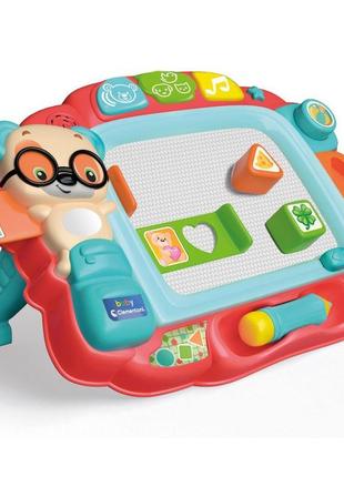 Іграшка розвиваюча clementoni "interactive baby easel"