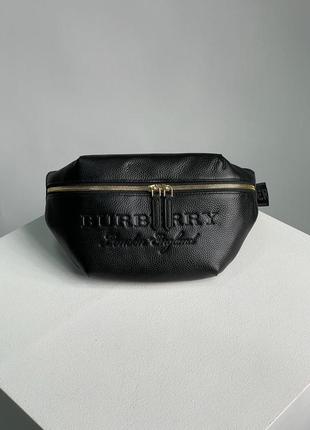 Мужская кожаная сумка bum bag embossing leather