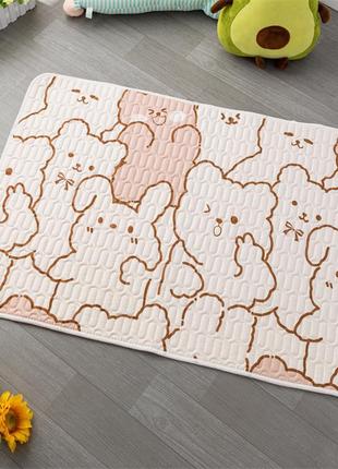 Багаторазова пелюшка для собак pet style "ведмідь з короною" 50х70 см