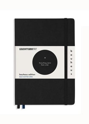 Блокнот leuchtturm1917, bauhaus edition, середній, чорний, крапка (359617)