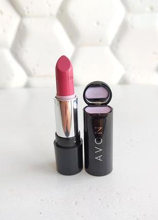 Помада для губ розовая avon pink crush avon блеск зеркало