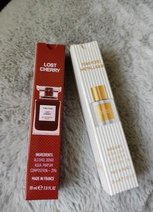 Пробники tom ford lost cherry и metallique