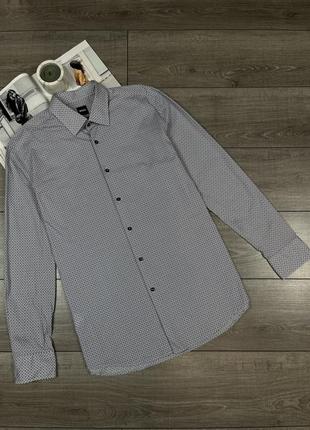 Оригинальная рубашка из новых коллекций hugo boss hank kent shirt1 фото