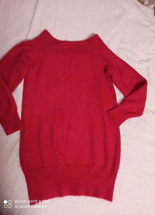 Тепла подовжена кофта альпака