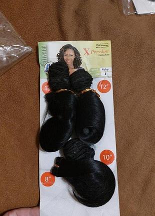 Набір штучне волосся для нарощування на стрічках треси