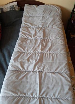 Мешок спальный 220×172 ,двухцветный  бежево-белый на замочке5 фото