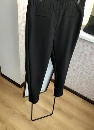Черные брюки скинни, база, базовые, с утяжкой, плотные.на резинке, стрейч4 фото