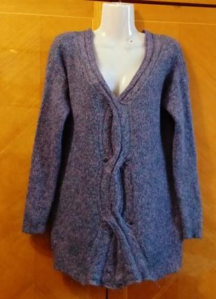 Брендовий теплий  пухнастий  стильний светр  меланж  р.3 від kookaї