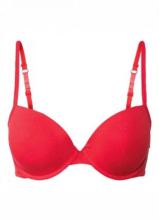 Бюстгальтер с уплотненными чашками для женщины esmara lidl 381918 80b красный