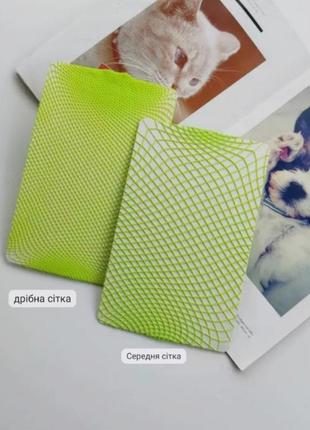 Колготки сітка мілка салатові жіночі