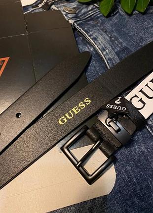 Ремень 3см турция из кожи + коробка, ремень пояс черный турция кожаный черный женский ремень туречевина натуральная кожа пояс в стиле guess гесс