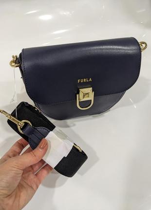 Сумка furla circe saddle bag кожа оригинал4 фото